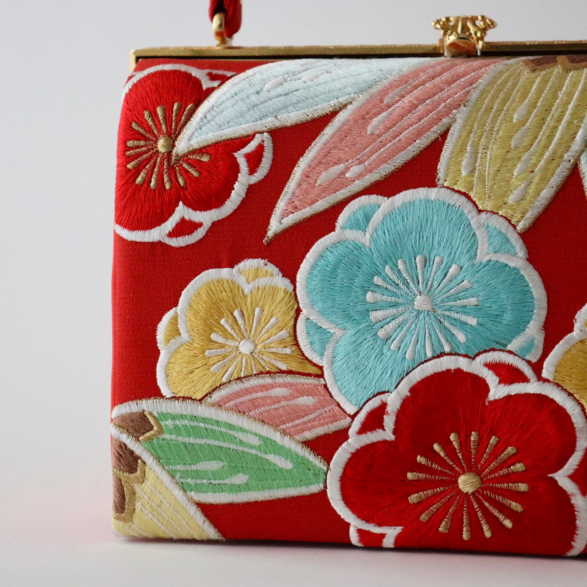 刺繍 | 草履バッグセット | 振袖 | 礼装 | 赤 | 竹梅 | 和小物さくら