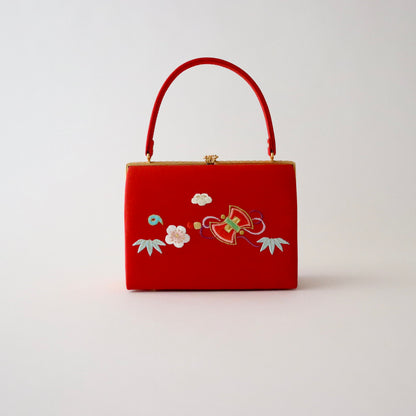 刺繍 | 草履バッグセット | 振袖 | 礼装 | 赤 | 宝尽くし | 和小物さくら