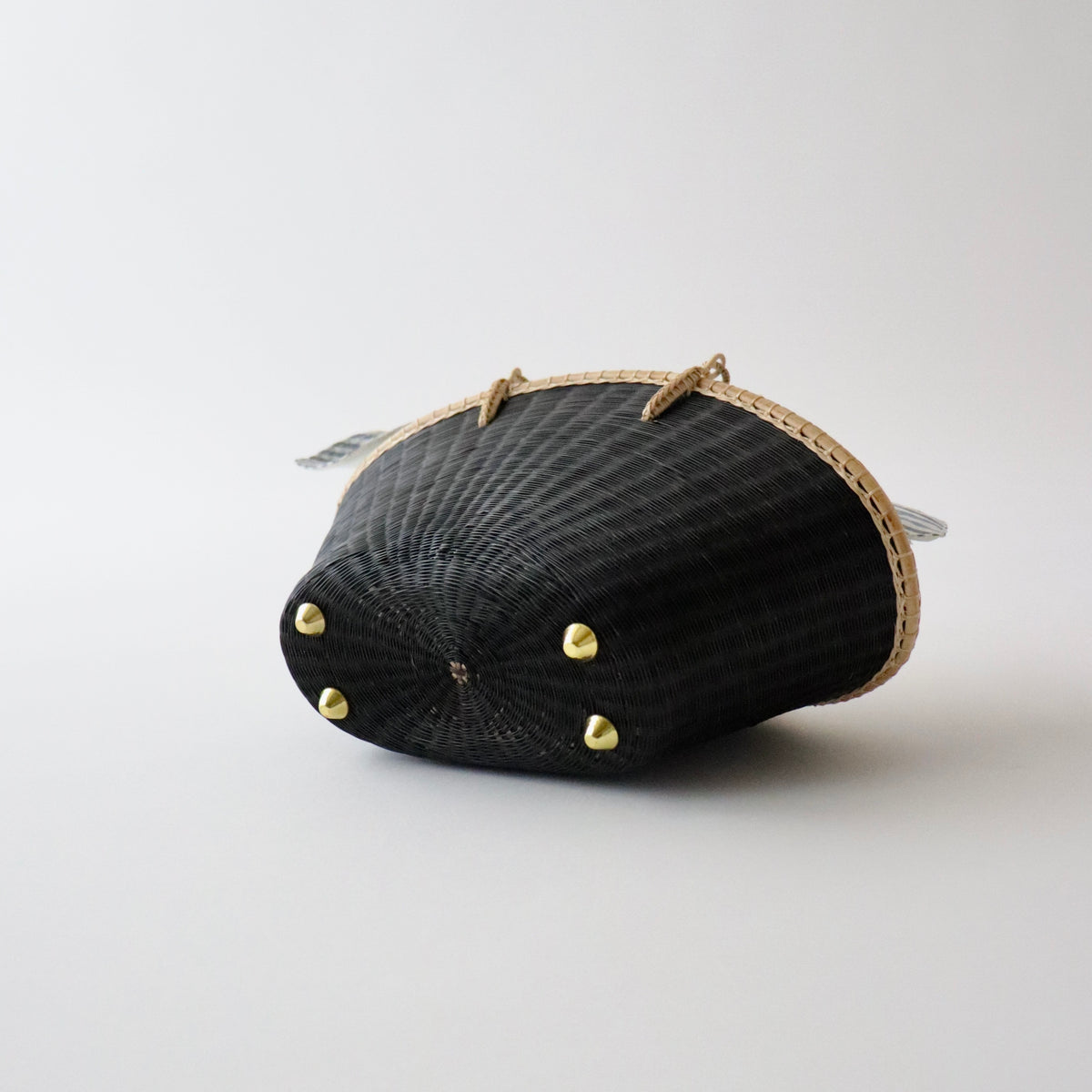 竹バッグ「竹編/KOMKRIT HEMP - blk」和小物さくら