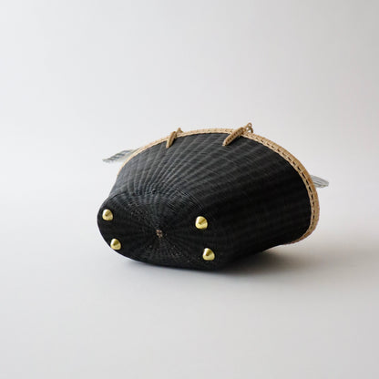 竹バッグ「竹編/KOMKRIT HEMP - blk」和小物さくら