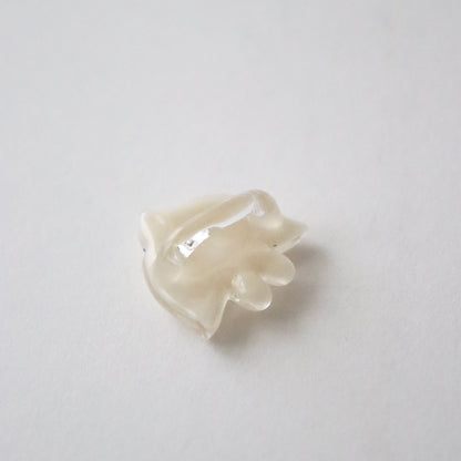 帯留「ガラス千鳥 - wht」和小物さくら