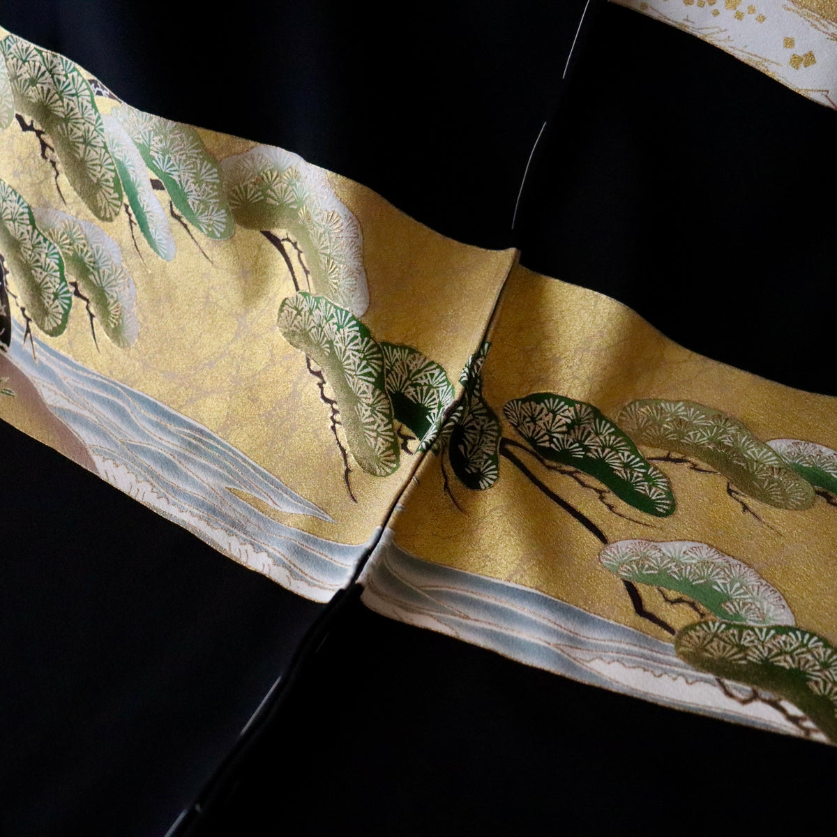 京友禅 | 黒留袖 | 正絹 | 黒 | 松原の風霞 | 今堀商店