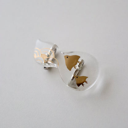 帯留「瓢箪に波千鳥」大原商店