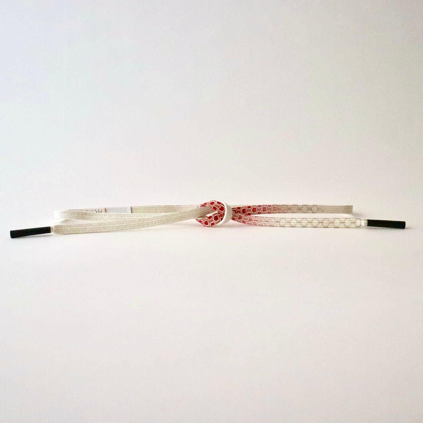 帯締め「貝の口 片亀甲暈し - rd」和小物さくら
