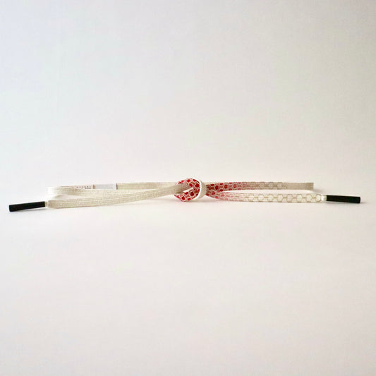 帯締め「貝の口 片亀甲暈し - rd」和小物さくら