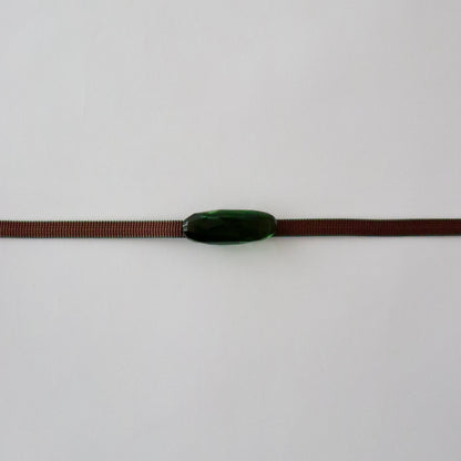 縁両面 | 三分紐 | 正絹 | 青緑色 茶 | 和小物さくら