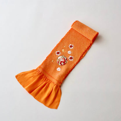 帯揚げ | 七五三 | 七歳 | 正絹 | 桜鞠 | 絞染 | 刺繍 | 大原商店