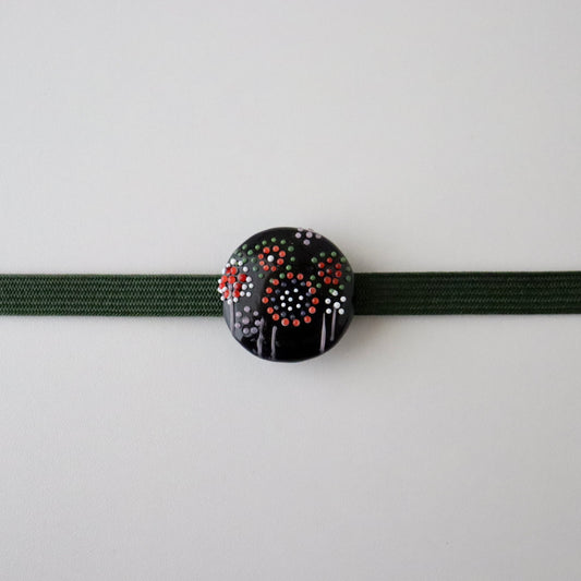 帯留「HANABI」和小物さくら