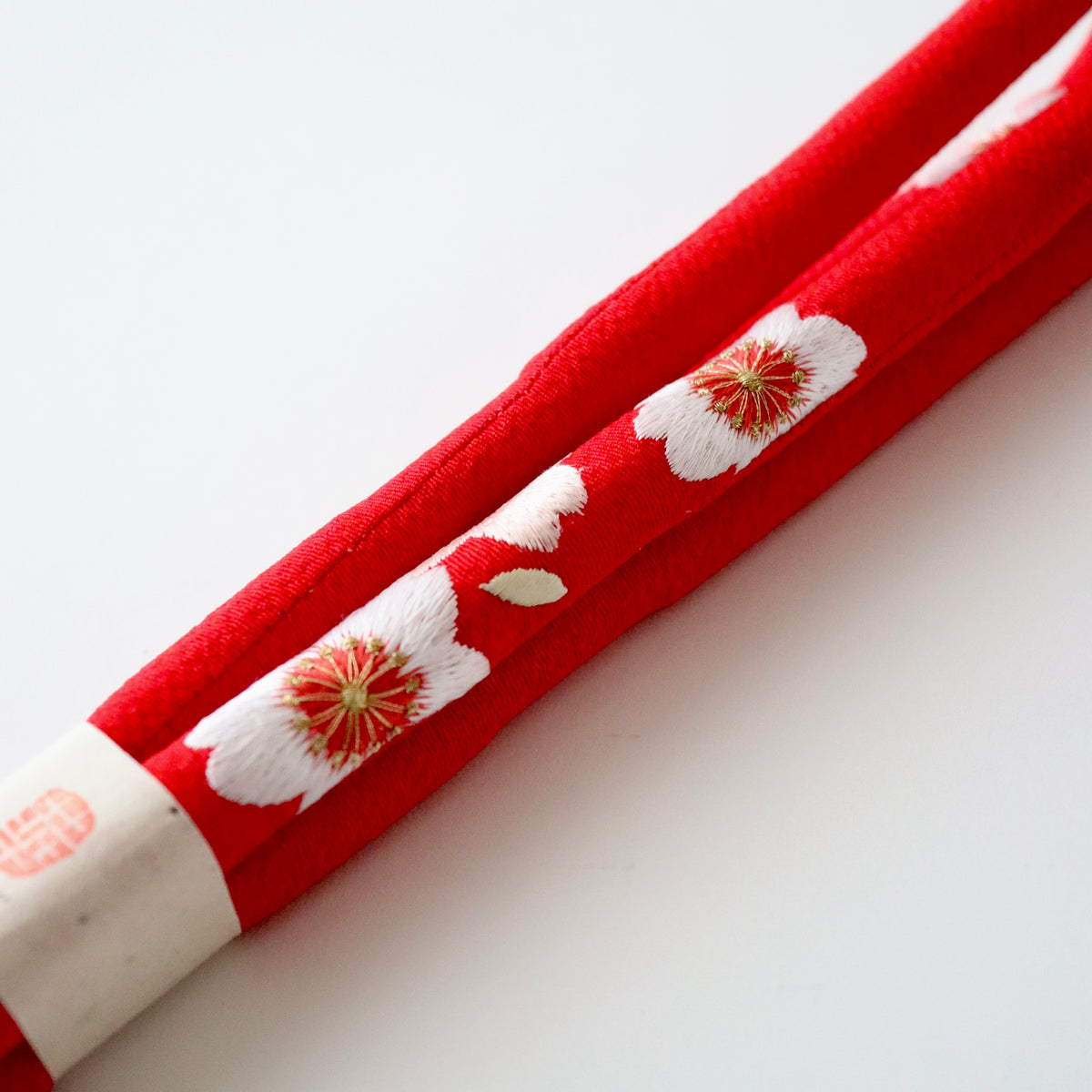 帯締め | 七五三 | 七歳 | 正絹 | 丸ぐけ | 桜 | 刺繍 | 大原商店