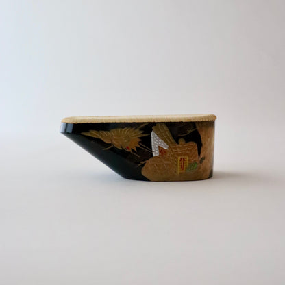 こっぽり台 | 七五三 | 七歳 | 7寸 | 桐 | 蒔絵 | 御所車 | 黒 | 大原商店