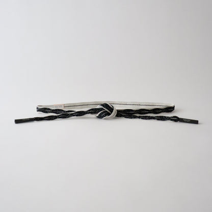 帯締め「高麗浮木の葉- slv blk」和小物さくら