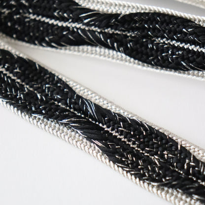 帯締め「高麗浮木の葉- slv blk」和小物さくら