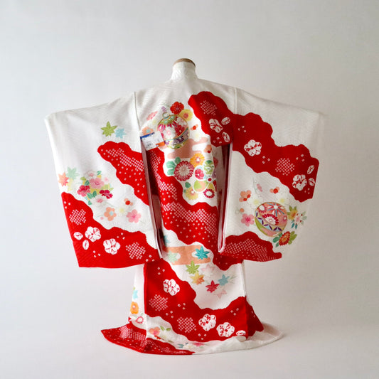 女児初着「鞠と絞り」