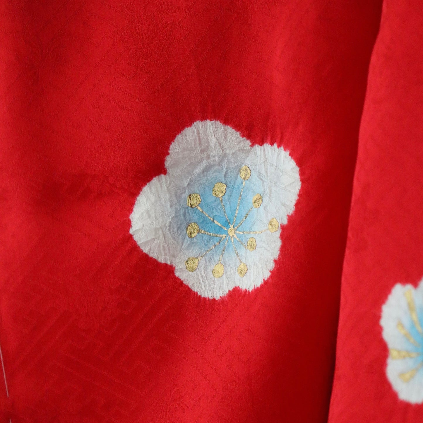 御祝着セット | 七五三 | 三歳 | 正絹 | 赤白黒 | 鞠 | 刺繍 | 絞染