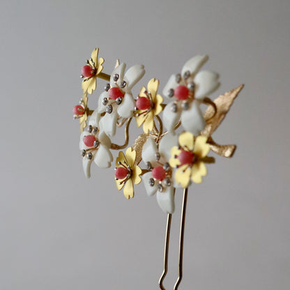 かんざし | 二本軸 | 通年向け | 大小桜尽くし | 白金 | 大原商店