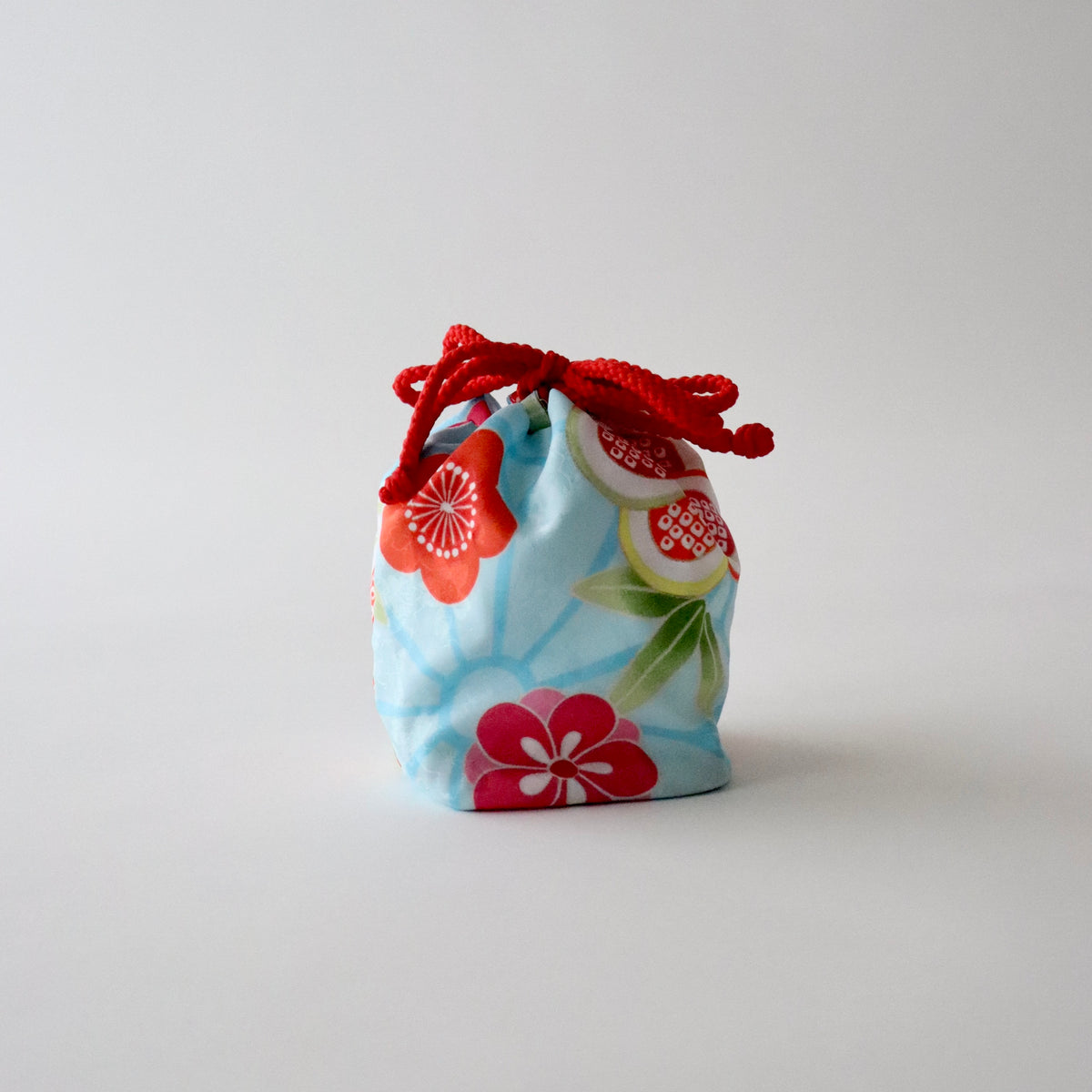 御祝着セット | 七五三 | 三歳 | 化繊 | 水色 | 花 | プリント