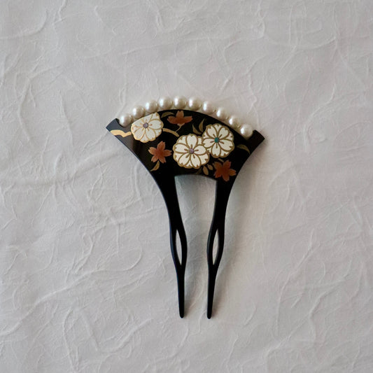かんざし | バチ型 | 通年向け | 礼装 | 蒔絵 | 桜に珠繋 | 大原商店