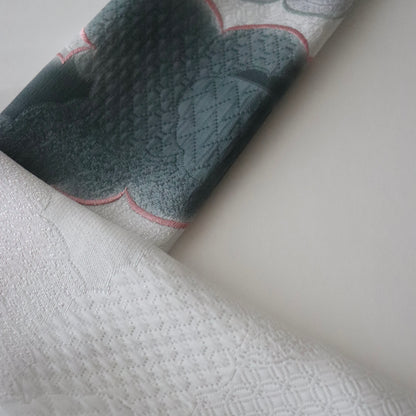 帯揚げ | 袷・単衣向け | 雲三色暈し雲取横振刺繍 | 和小物さくら