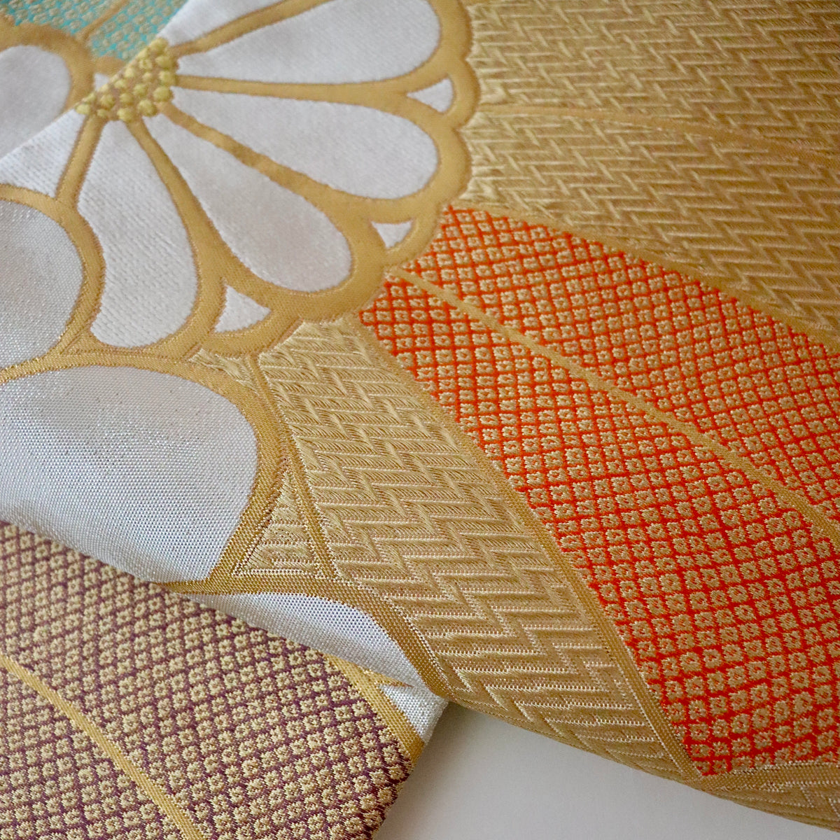 袋帯 | 正絹 | 彩菊花重ね | 帯清 | 150