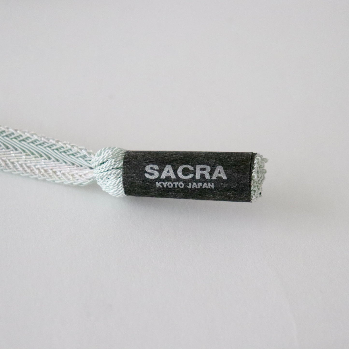 帯締め「レース双葉大和銀ちらし-lt.gr」和小物さくら