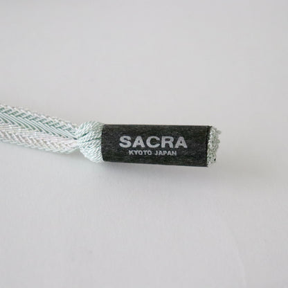 帯締め「レース双葉大和銀ちらし-lt.gr」和小物さくら