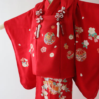 三歳 御祝着セット「鞠と花」