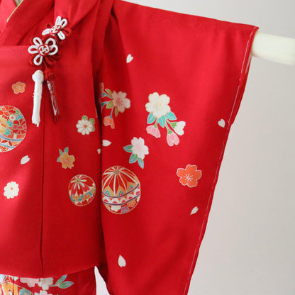 三歳 御祝着セット「鞠と花」