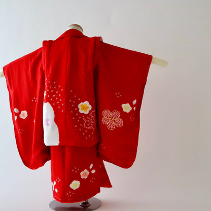 三歳 御祝着セット「雪輪絞り」