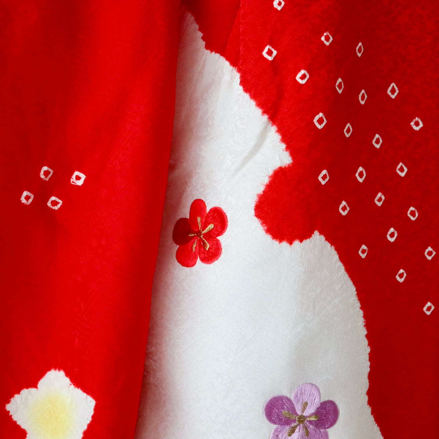 三歳 御祝着セット「雪輪絞り」