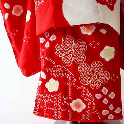 三歳 御祝着セット「雪輪絞り」
