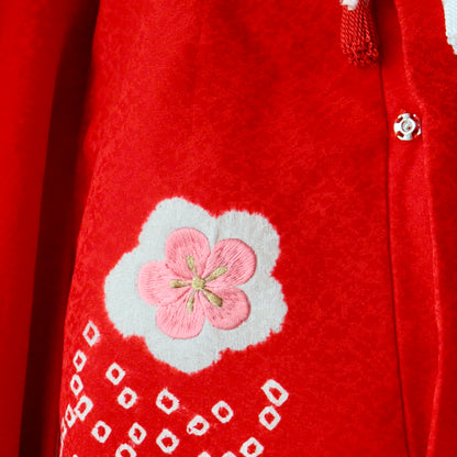 三歳 御祝着セット「雪輪絞り」