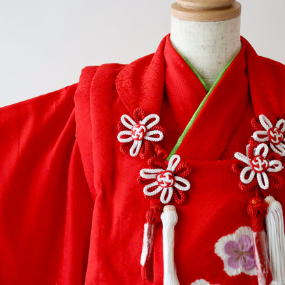 三歳 御祝着セット「雪輪絞り」