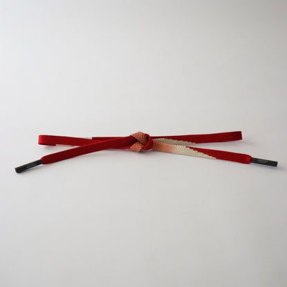 帯締め「高麗網目暈し - red」和小物さくら