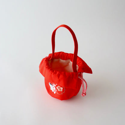 巾着 | 七五三 | 三歳 | 正絹 | 犬張子 | 刺繍 | 大原商店