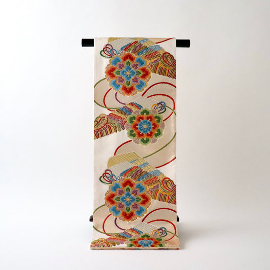 袋帯「雲錦檜扇華文」山城機業店