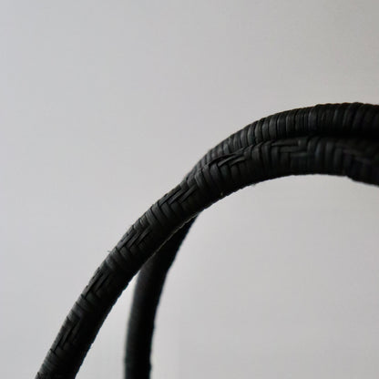 竹バッグ「竹編横長 - blk」和小物さくら