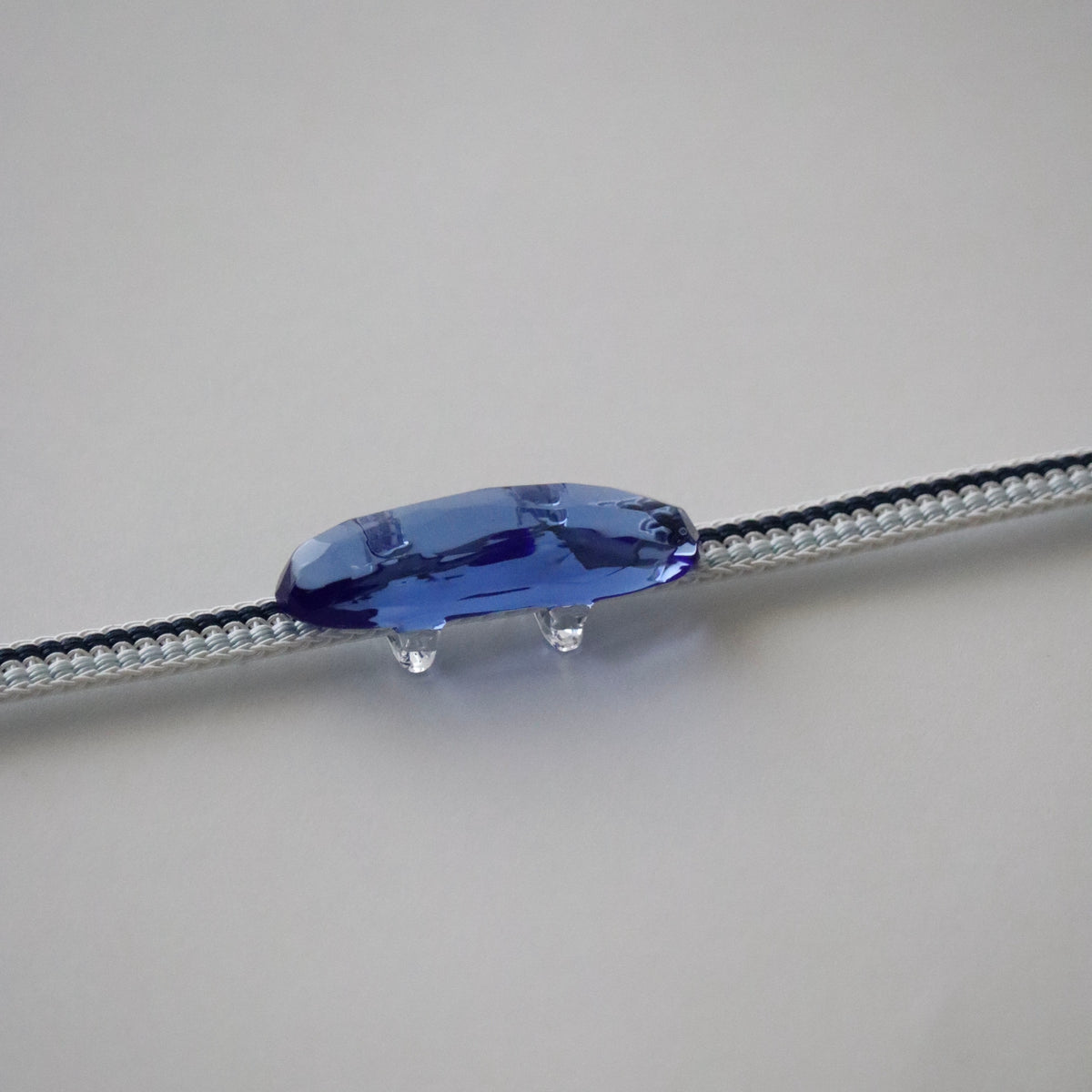 帯留「カットガラス - blu」和小物さくら