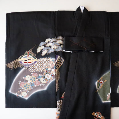 男児初着「宝尽くしに兜」