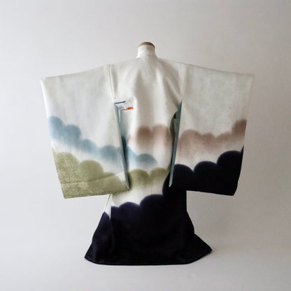 男児初着「ぼかし雲」