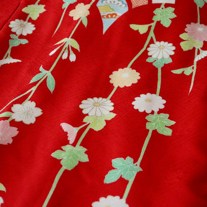 女児初着「花の祈り」高橋啓