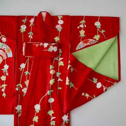 女児初着「花の祈り」高橋啓