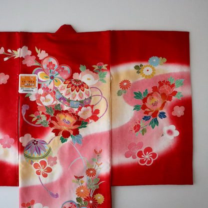 女児初着「鞠と牡丹」