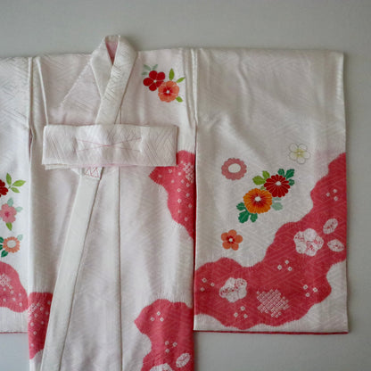 女児初着「鞠に花丸文」