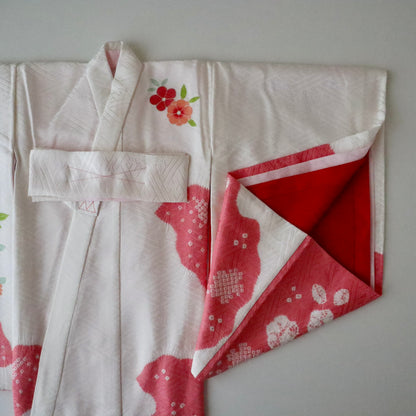 女児初着「鞠に花丸文」