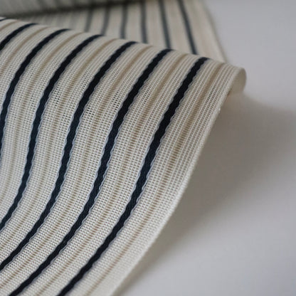 博多織 | 紗織 | 八寸名古屋帯 | 正絹 | 献雅 | 縞 | 白 | 西村織物