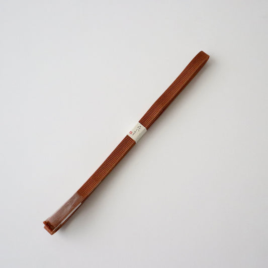 綾竹組 | 三分紐 | 正絹 | 赤茶 | 大原商店