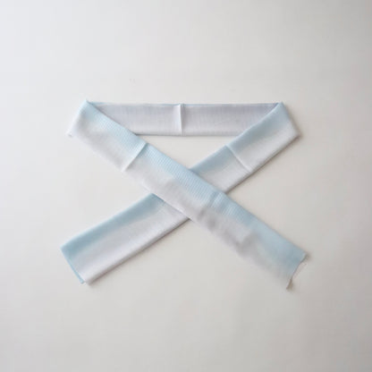 帯揚げ | 単衣・盛夏向け | 蹌踉左右違い絽二色暈し | 薄水色 | 和小物さくら