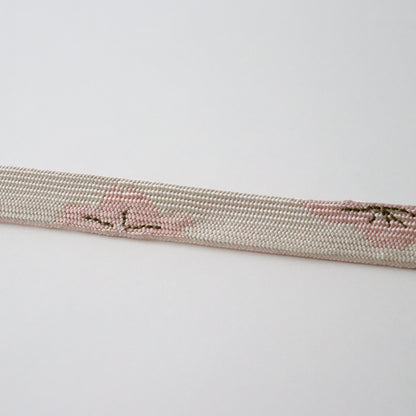 帯締め「手組み桜- wht.lt p」　和小物さくら