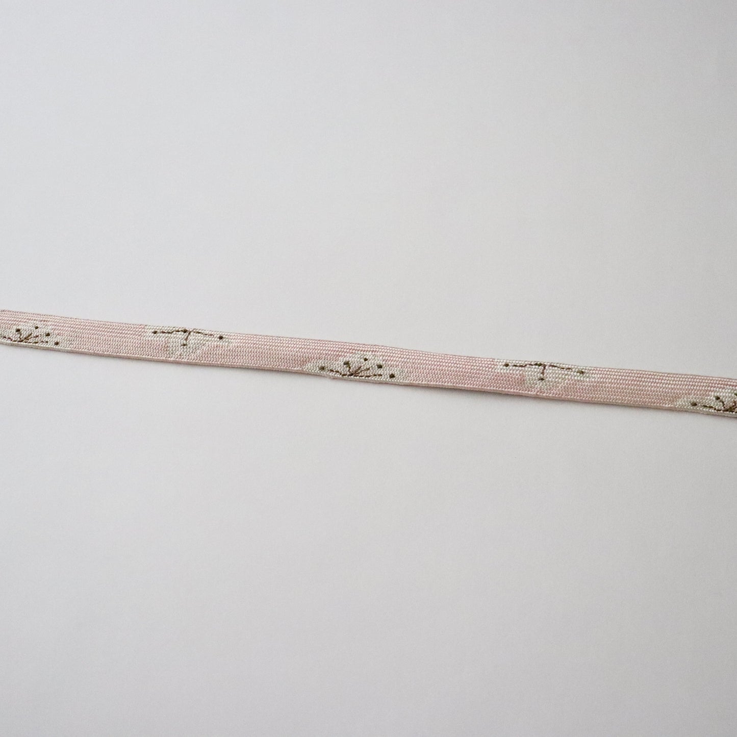 帯締め「手組み桜- wht.lt p」　和小物さくら