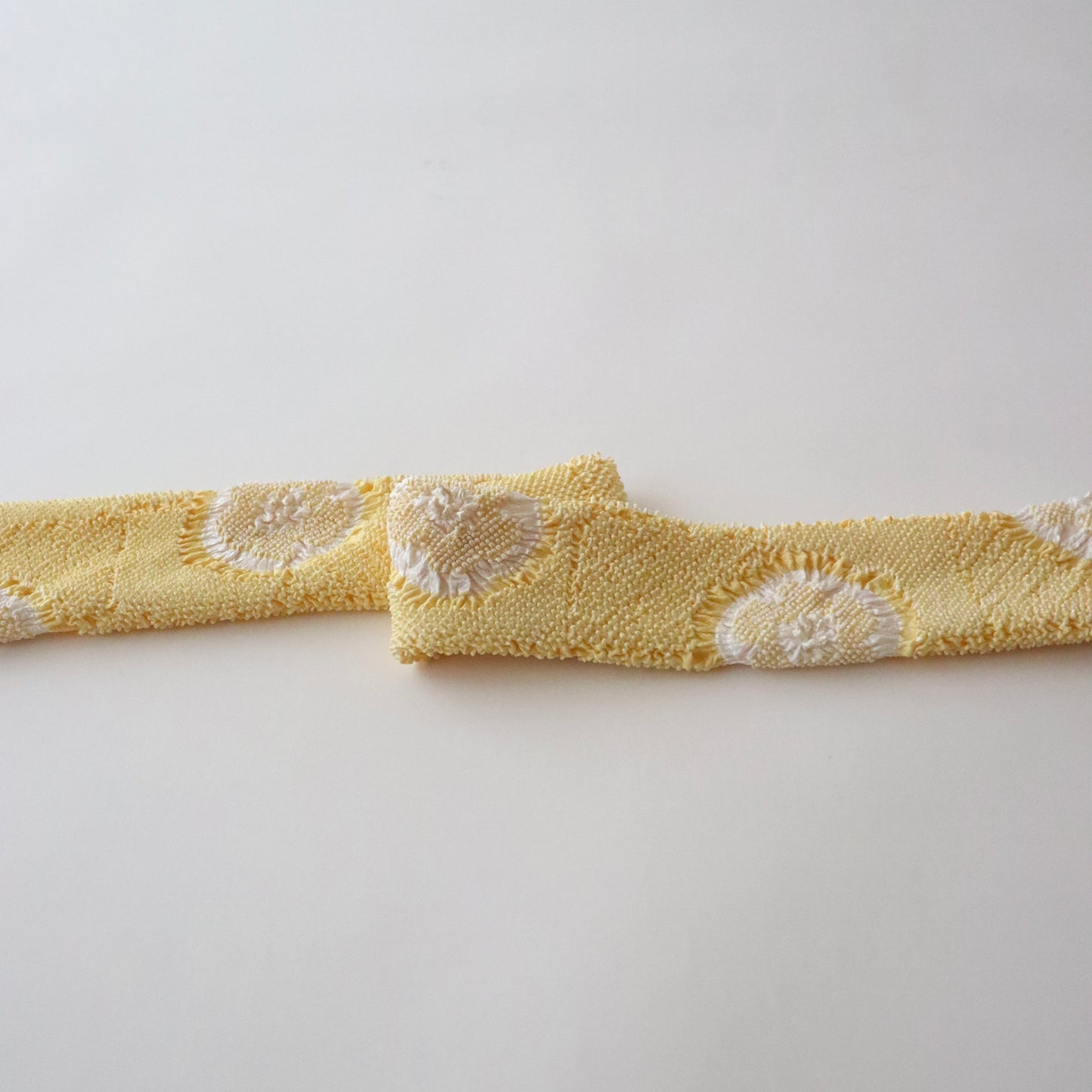 絞染め帯揚げ「市松梅 - yel」和小物さくら